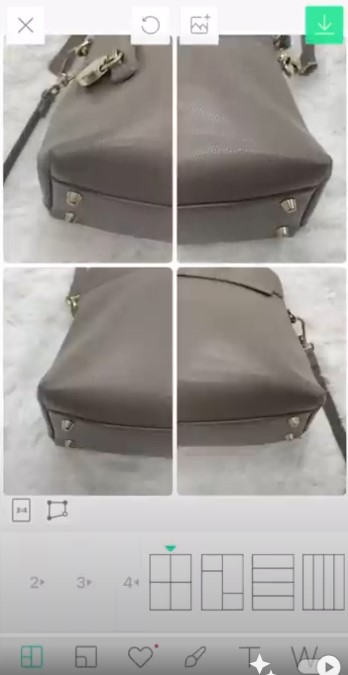 バッグのコラージュ画像